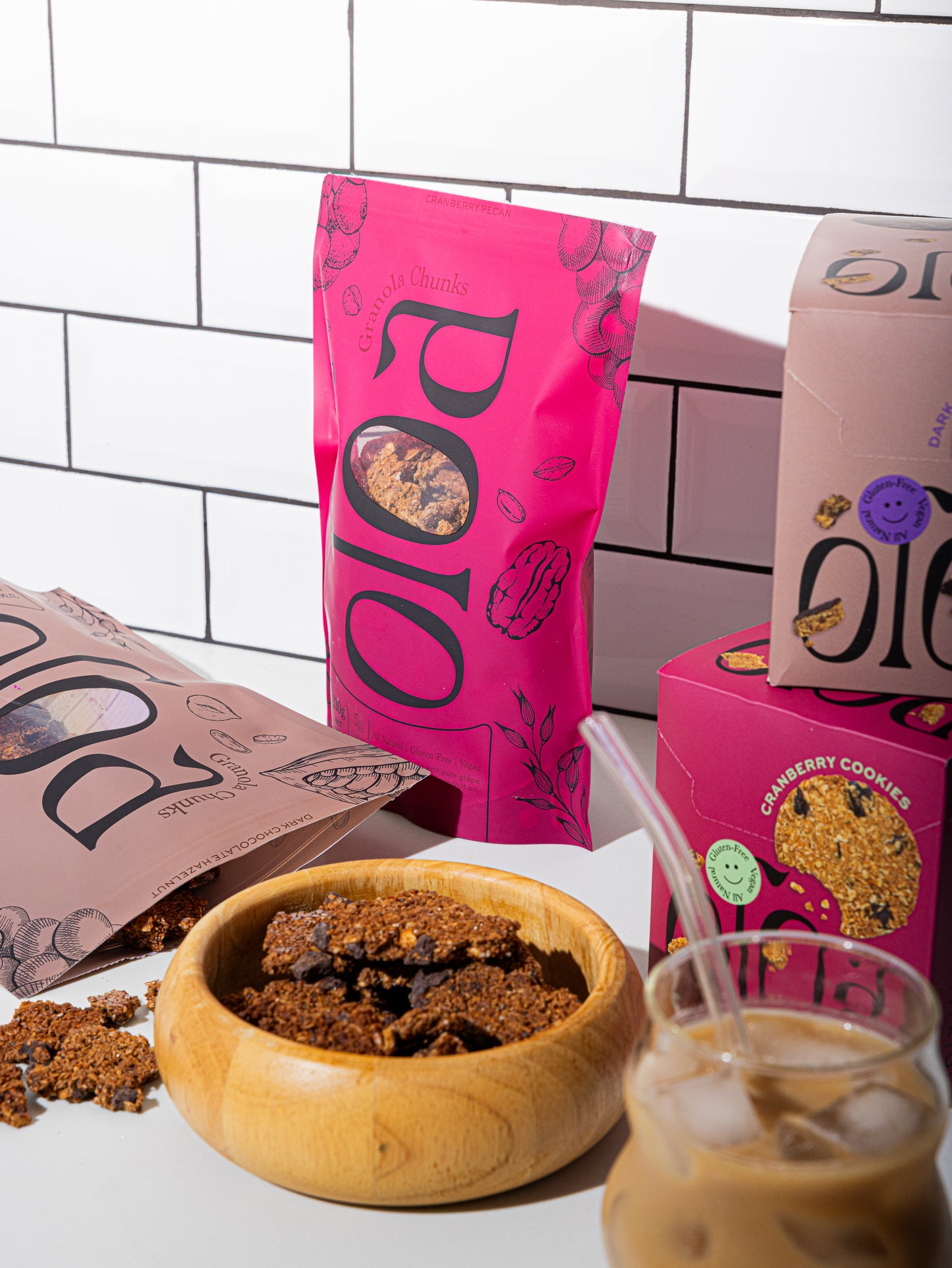 Oloa Cranberry Pecan Granola Chunks